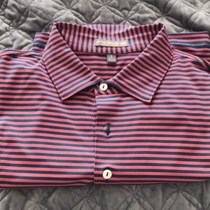EUC Peter Millar summer comfort golf shirt large